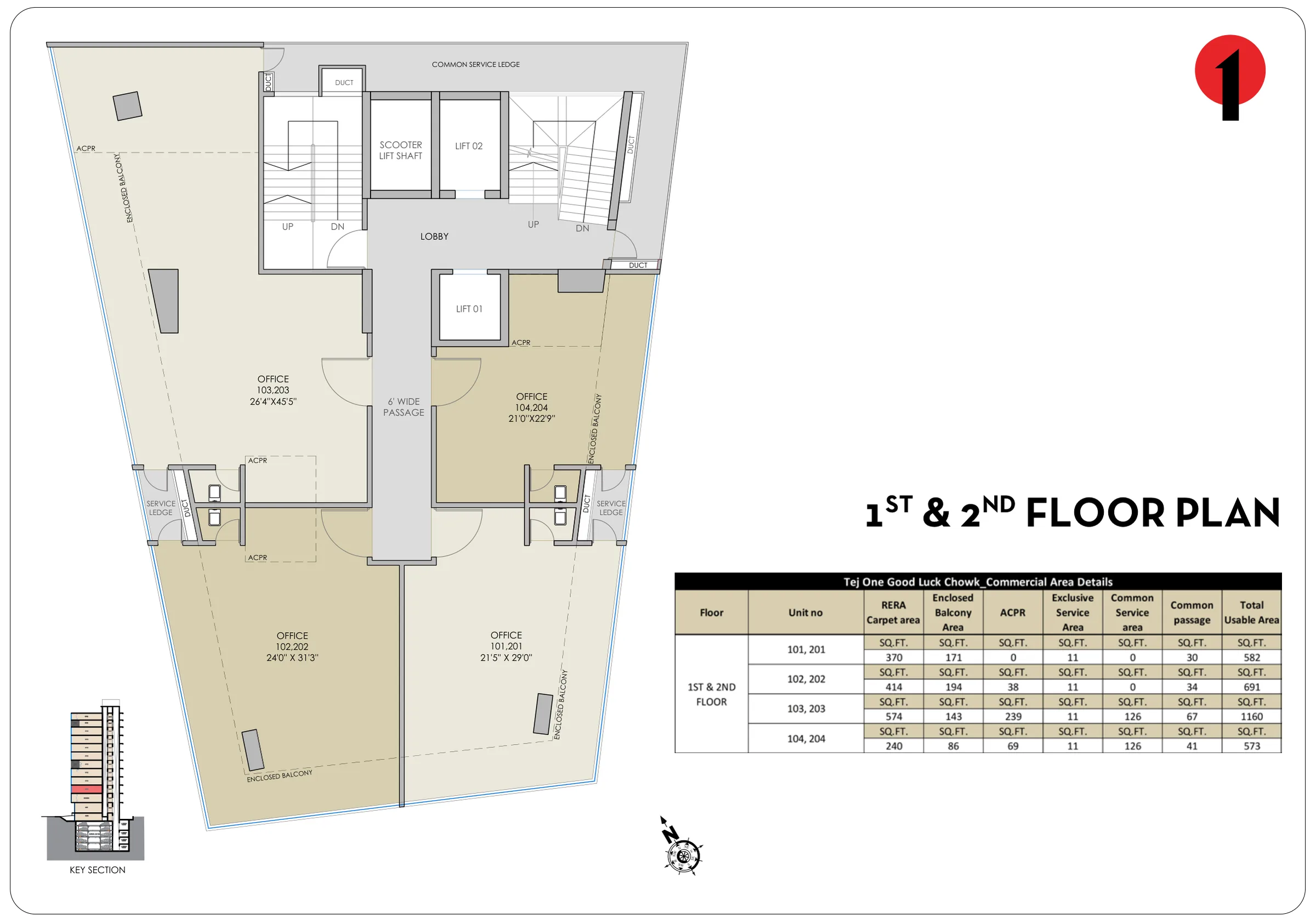 Office floor plan — Tej One FC Road, Deccan Gymkhana
