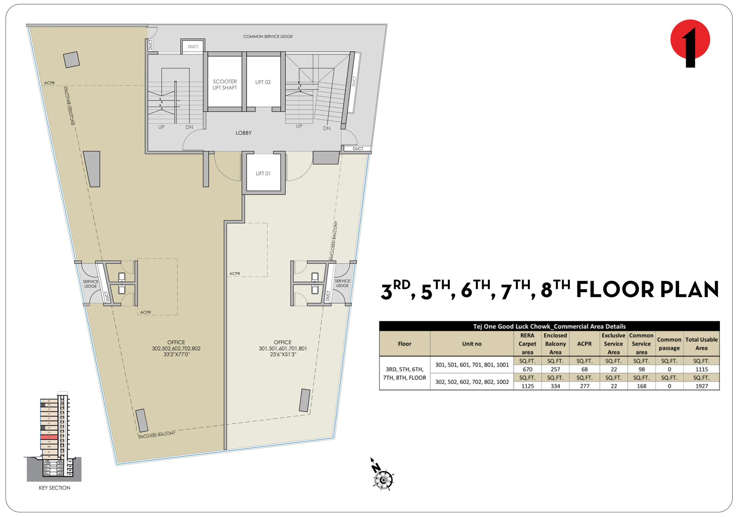 Office floor plan — Tej One FC Road, Deccan Gymkhana