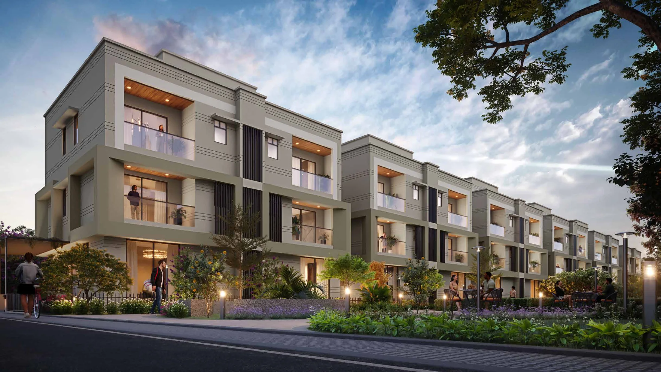 4 BHK twin villas with landscaped frontage at Supreme Villagio, Somatane