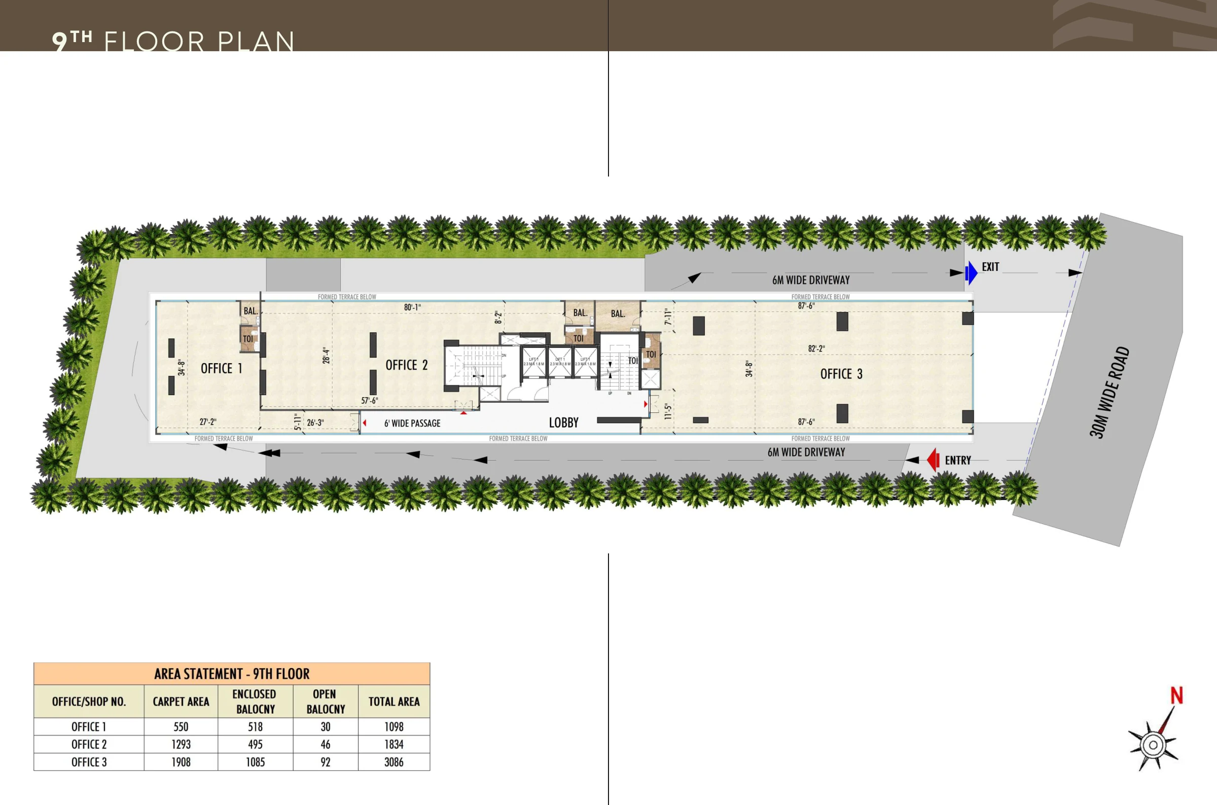 Office floor plan — Stalwart Business Enclave, Baner