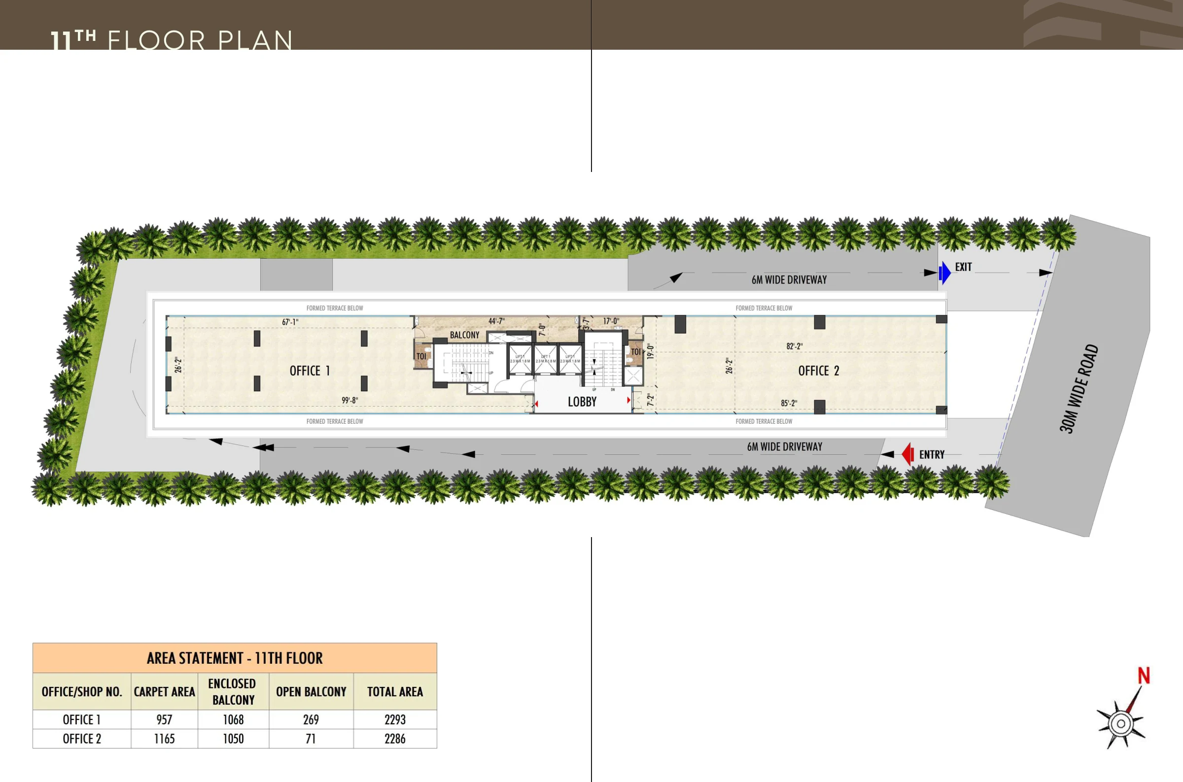 Office floor plan — Stalwart Business Enclave, Baner