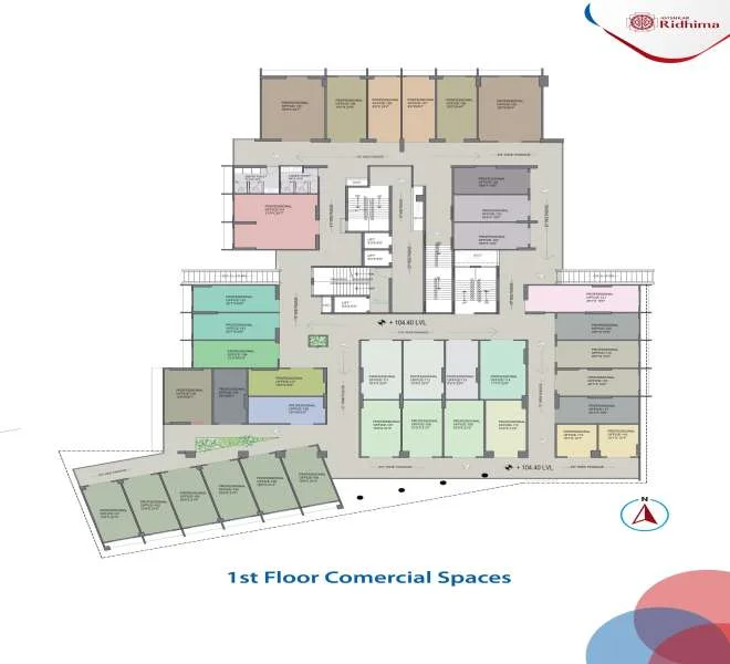 Office floor plan — Avishkar Ridhima Commercial Hinjewadi Phase 3