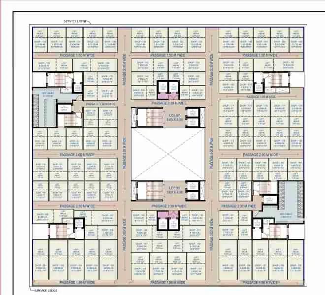 Shop floor plan — Silverise Skylight Commercial, Pimpri
