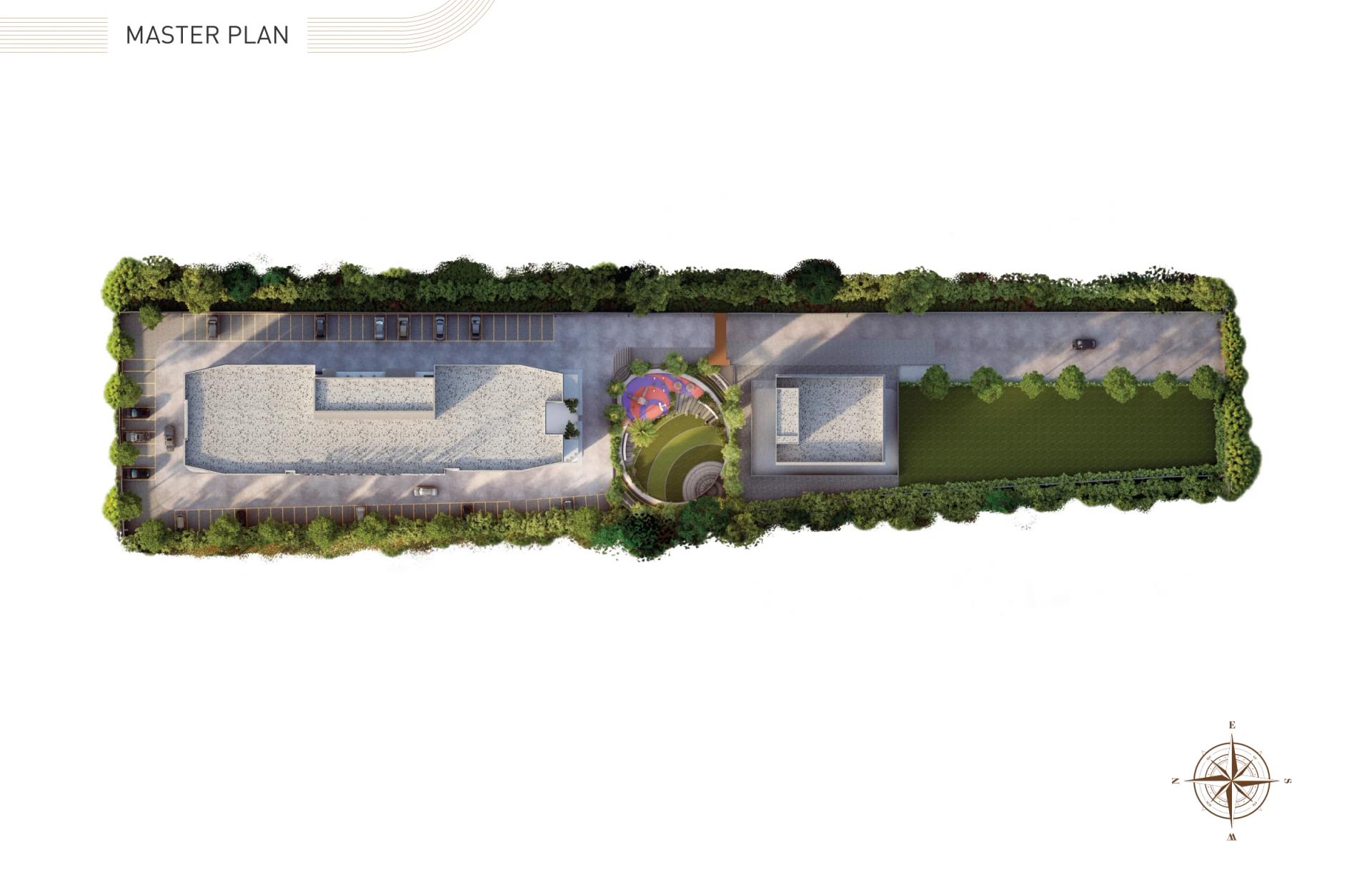 Shaligram The Mile master plan – single tower on a 1.75-acre plot