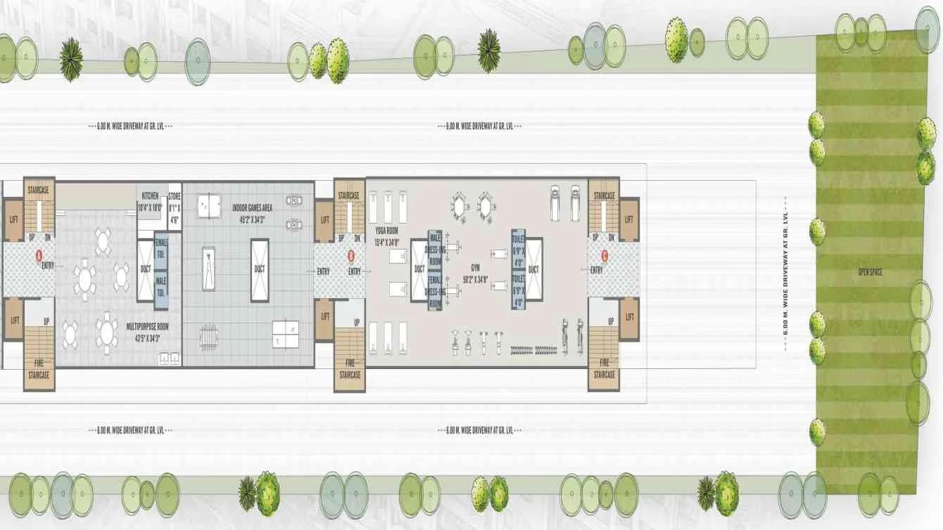 Floor plan at Meridian Square Tathwade