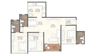 3 bhk Merlin Ventana Baner