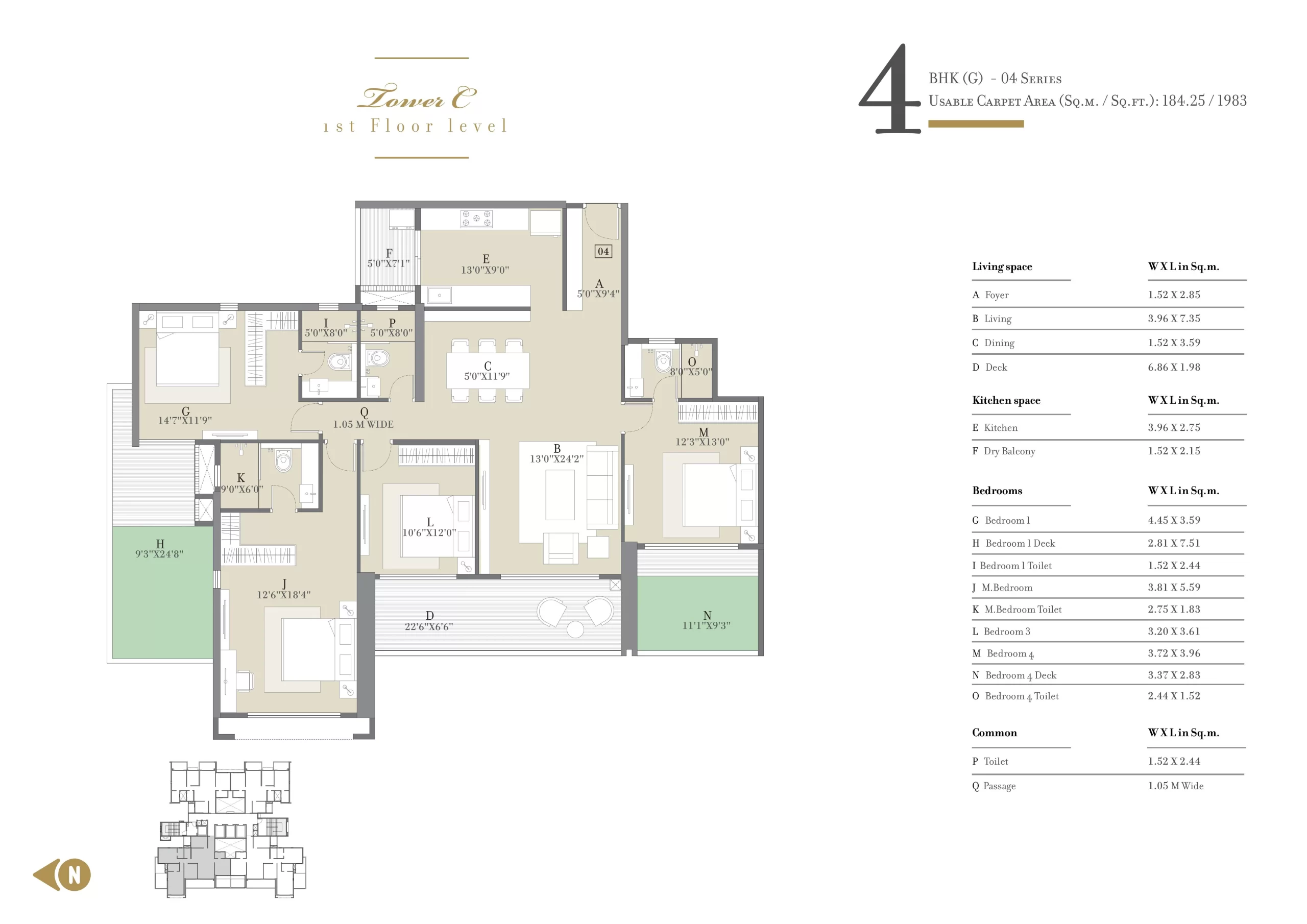 4 bhk 24k Altura baner