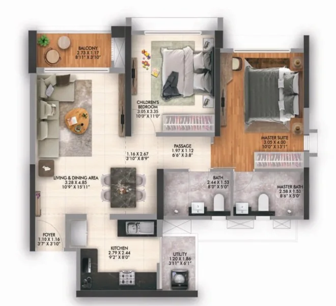 2bhk Gera's Joy hinjewadi