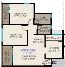 2 bhk 24 Life Blooms punawale