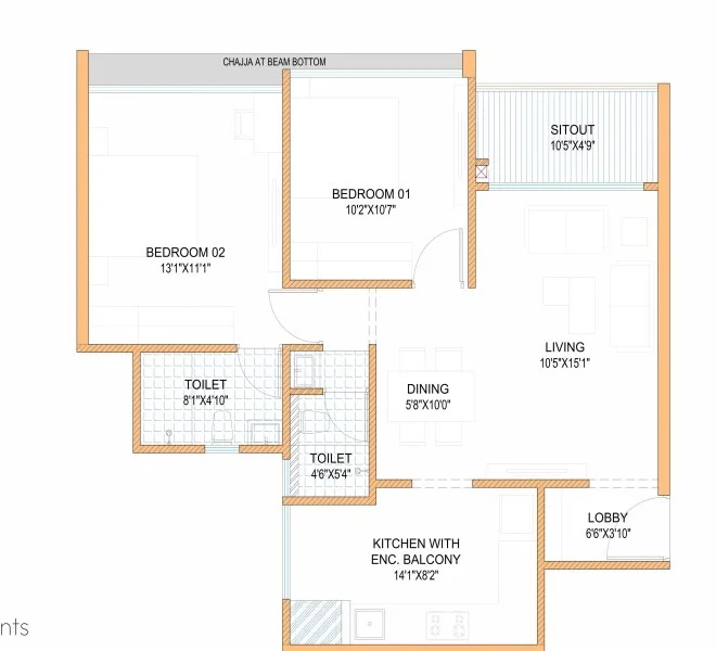 2 bhk My home Akurdi
