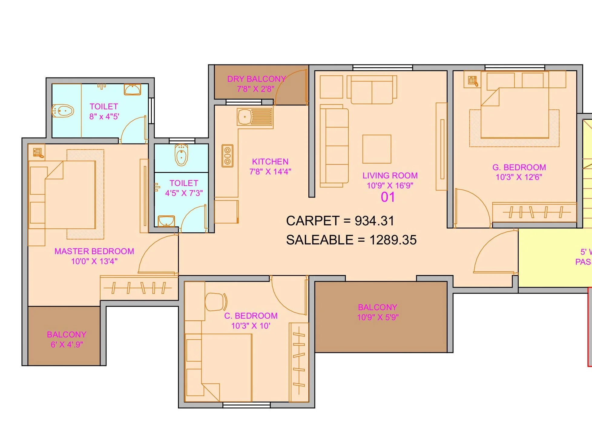 floor plan pk ornate pimple saudagar