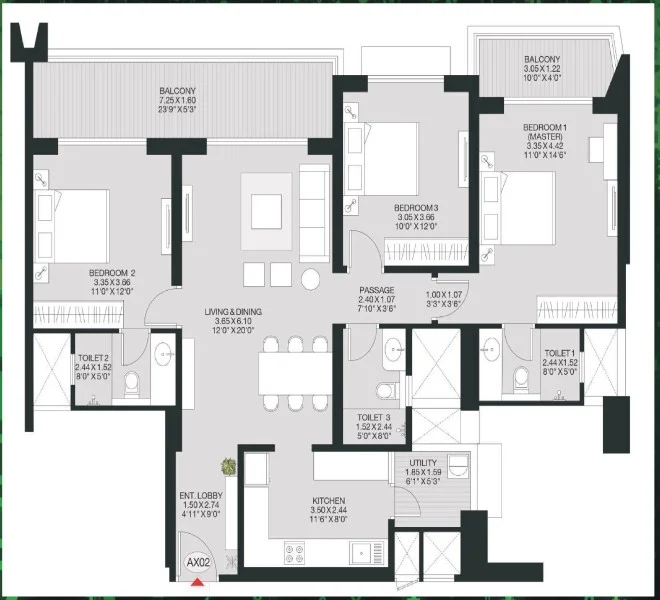 3 bhk The matrix godrej hinjewadi