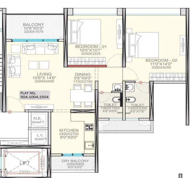 2 bhk Sukhwani kingsley thergaon