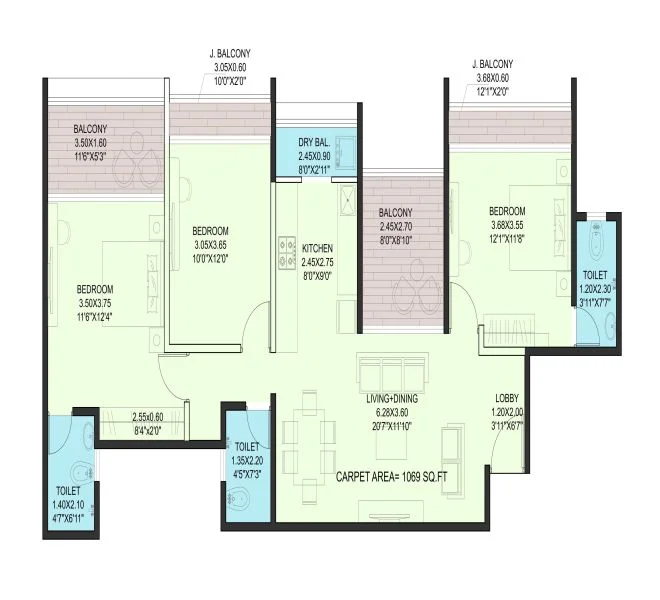 3bhk SKYSTORIES Ravet
