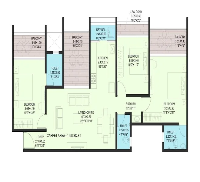 3 bhk SKYSTORIES Ravet