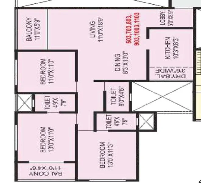 3 bhk Wakad Central Park Wakad