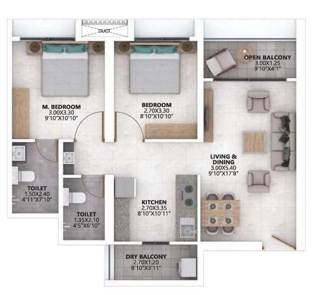 2BHK Ganga Asmi Wakad