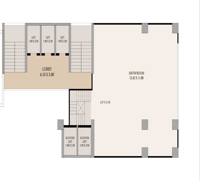 Office 350 Sq.ft. Prime Pinnacle Wakad , pune