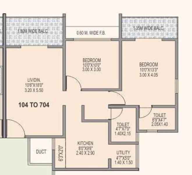 2 BHK 794 Audumbar Bliss Walhekarwadi, pune