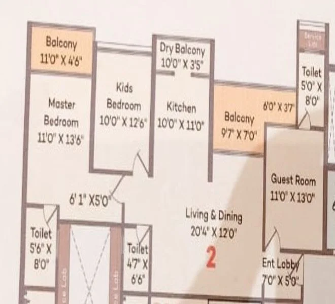 3 BHK 1256 PK Canopus Wakad