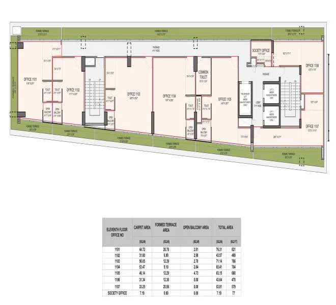 Office 470 Gen1 Baner, pune