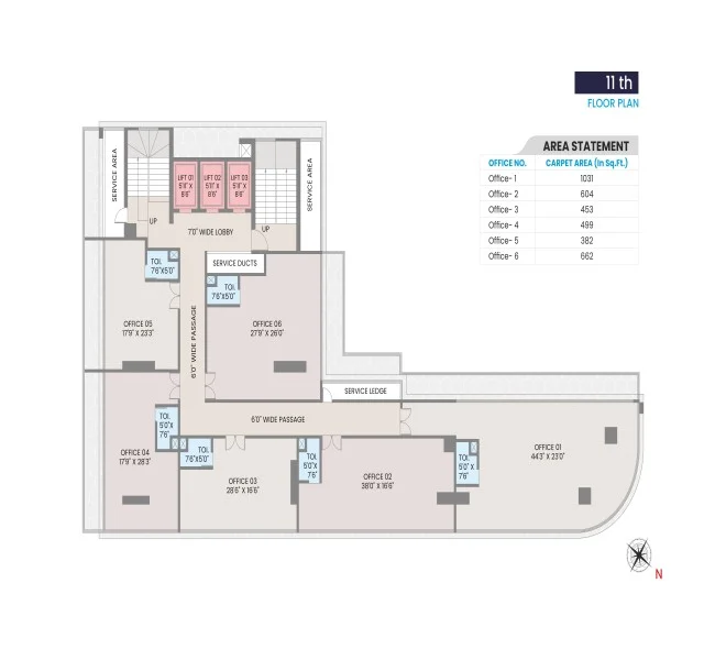 Office 614 Kalp One Wakad, pune