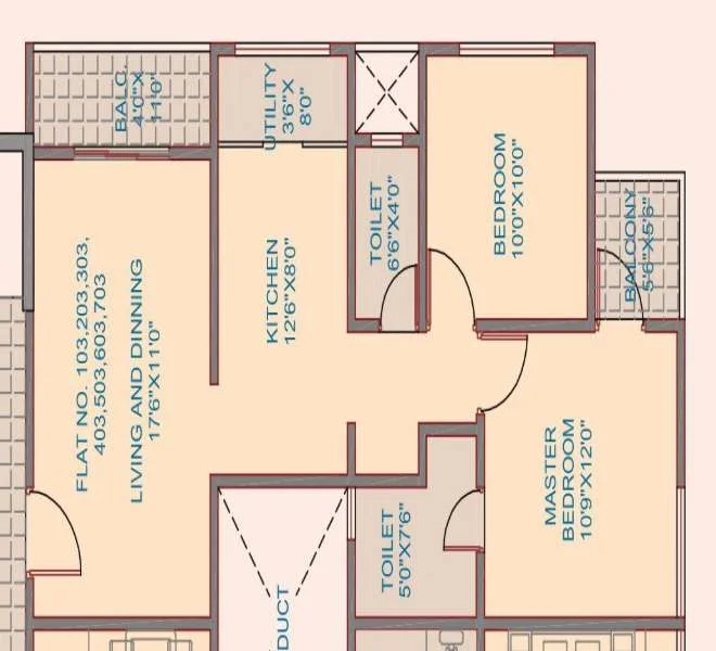 2 BHK 660 Audumbar Green Tathawade