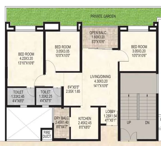 3 BHK 834 Merlin Elementa 2.0 Tathewade, pune