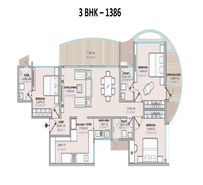 3bhk Chandrarang Embercrest wakad