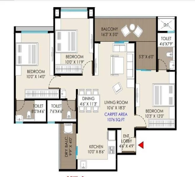 3 BHK 1076 Codename Rare Ravet, pune