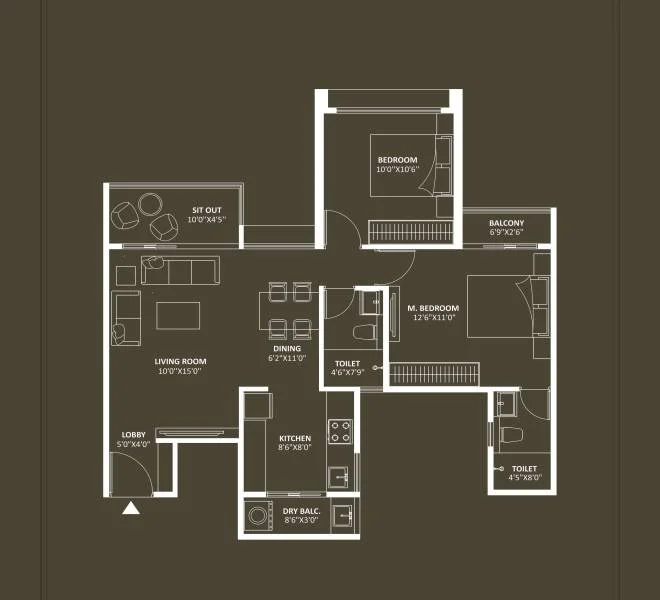 2 BHK 753 Saheel Wakad 111 Wakad, Pune