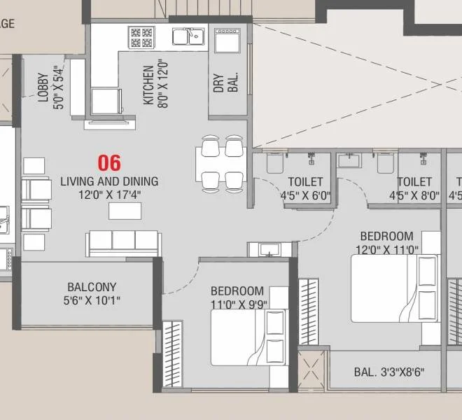 2 BHK 733 New launch Sankalp Ravet, pune
