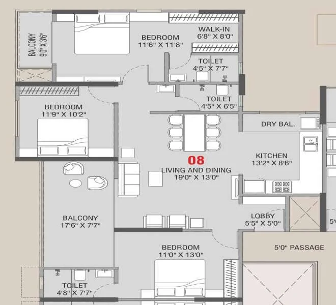 3 BHK 1090 New launch Sankalp Ravet, pune