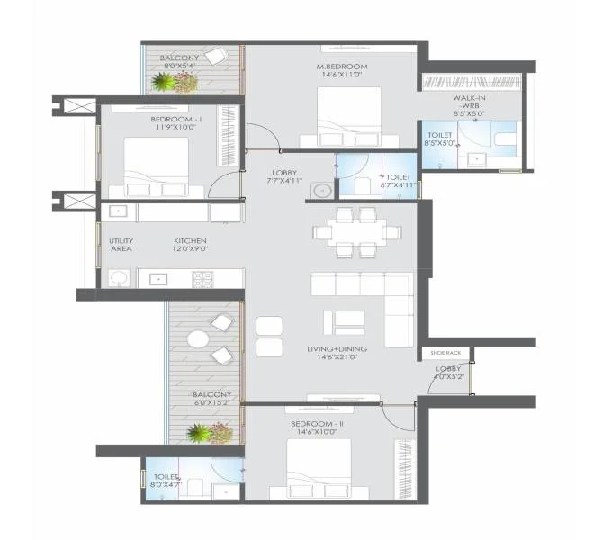 3bhk Binary Highness Wakad