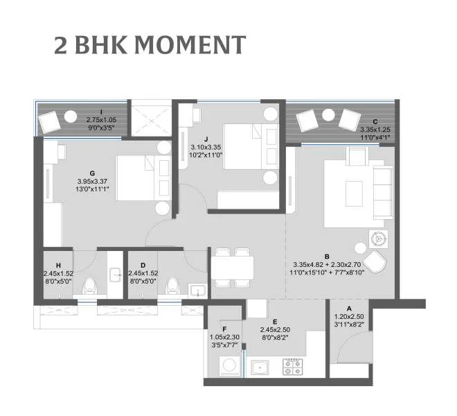 2 BHK 837 Echoes life republic Marunji,pune