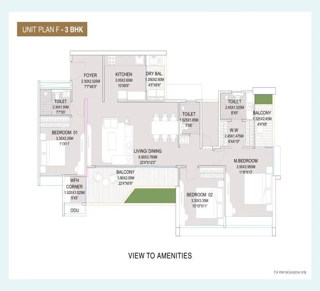 3 BHK 1305 Namarta New launch Tathawade, pune