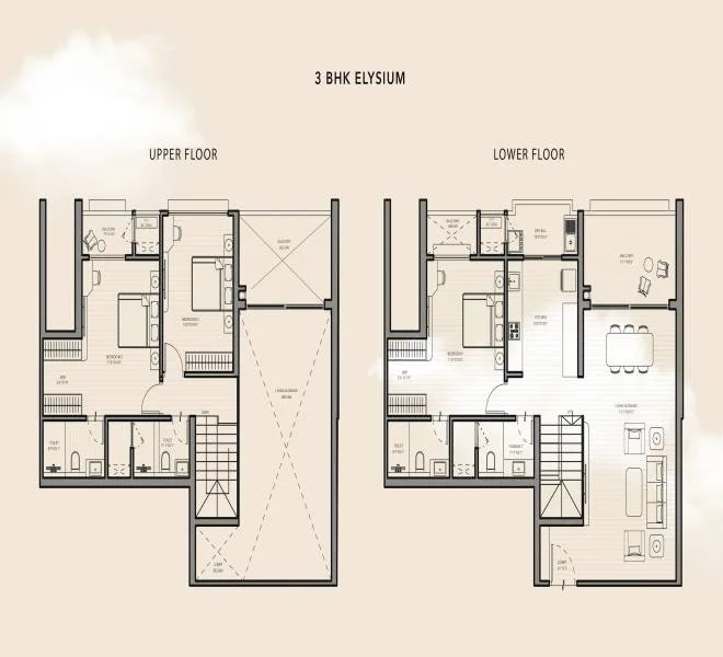 3 BHK 1574 The Canary Sky Oasis Balewadi, pune