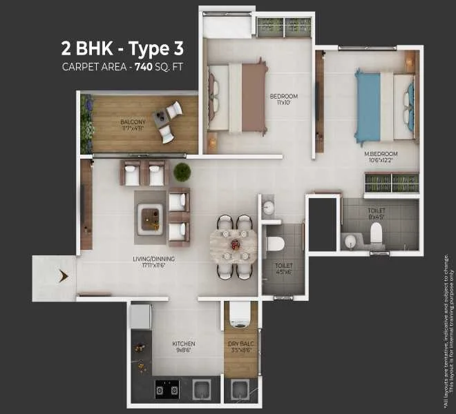 2bhk Vardhaman skysymphony
